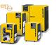 Rotary screw compressors with V-belt drive